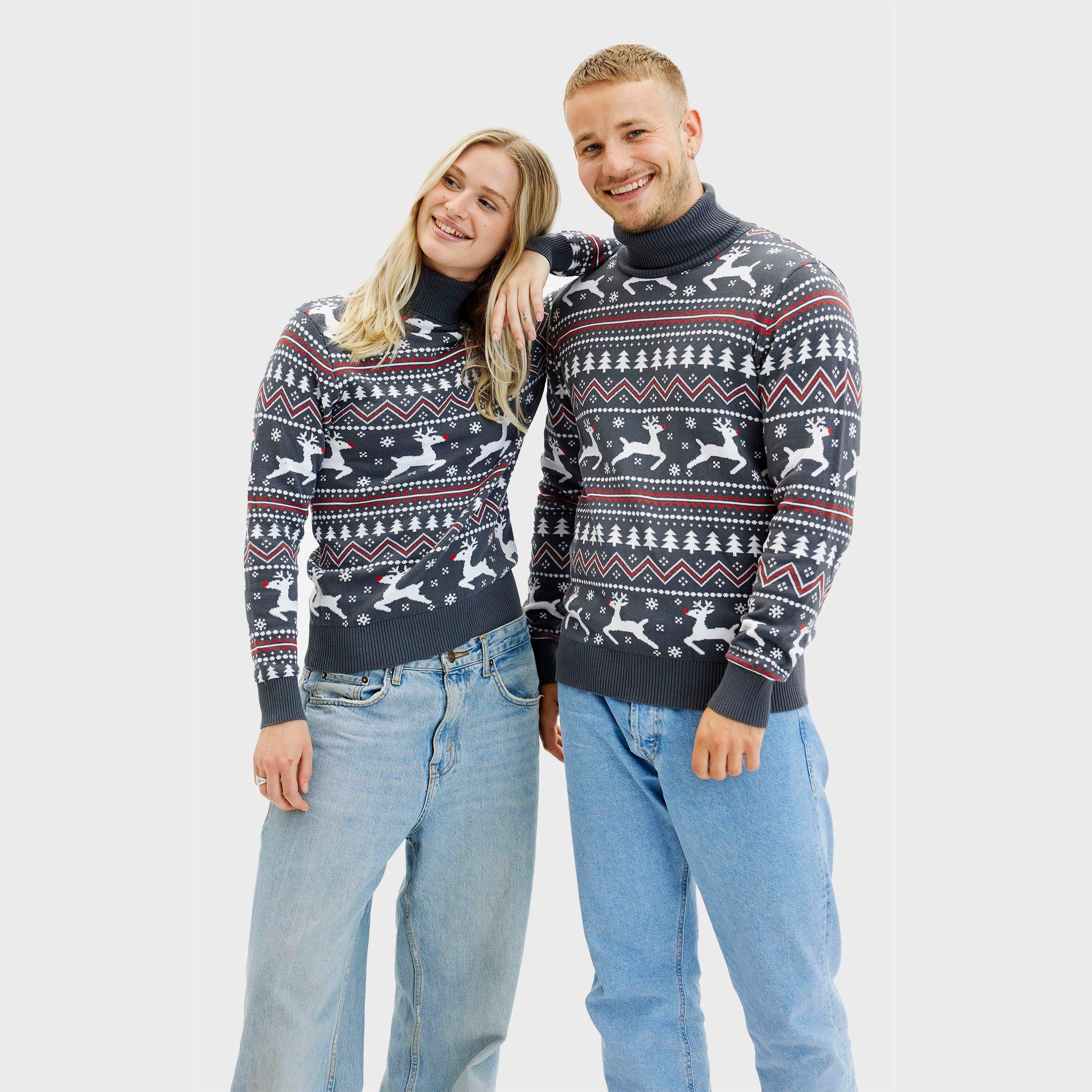 Le Pull De Noël Stylé Á Col Montant - Homme.